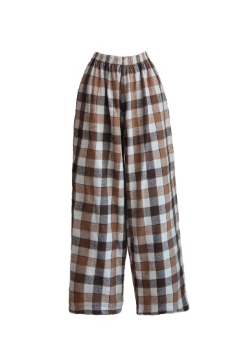 Brown Plaids Pants