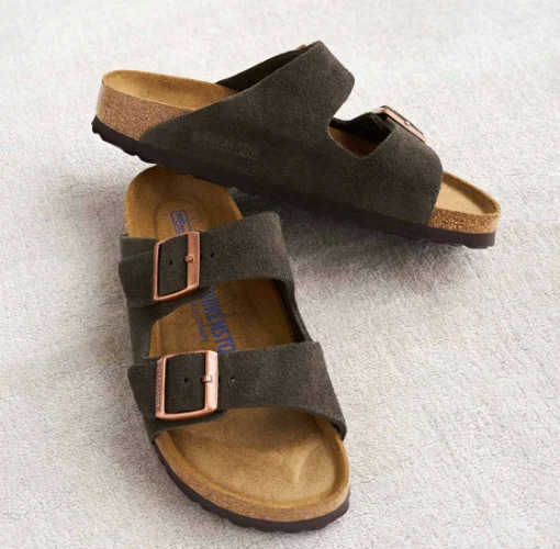 בירקנשטוק כפכפי נשים אריזונה ז'מש מוקה Birkenstock Arizona Suede Mocha