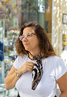 צעיף ספארי פס חום