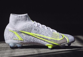 Nike Mercurial Superfly VIII Elite FG - White/Black-Metallic Silver-Volt