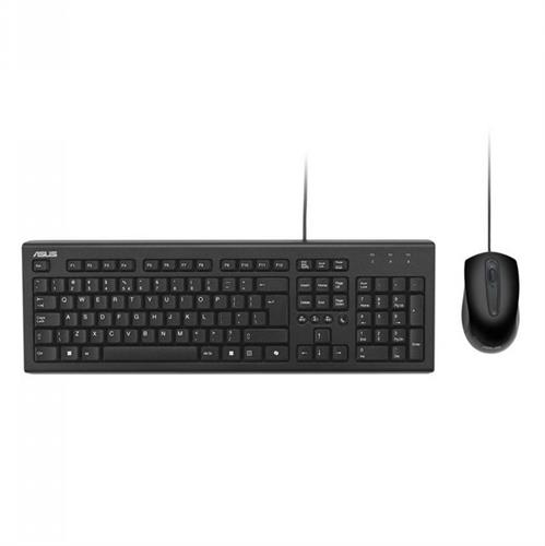 סט מקלדת ועכבר ASUS U2000 Keyboard+Mouse Set שחור