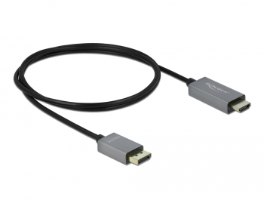 כבל מסך אקטיבי Delock Active DisplayPort 1.4 to HDMI Cable 4K 60 Hz HDR 1 m