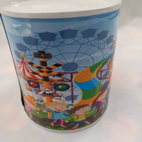 קופה חסכון פח  גודל 11 ס''מ