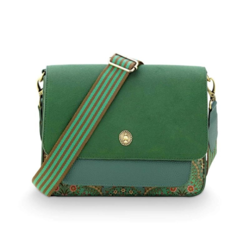 Cross Body דגם FENNA JABALI בינוני ירוק רצועה מתכווננת | 25x7x20 cm
