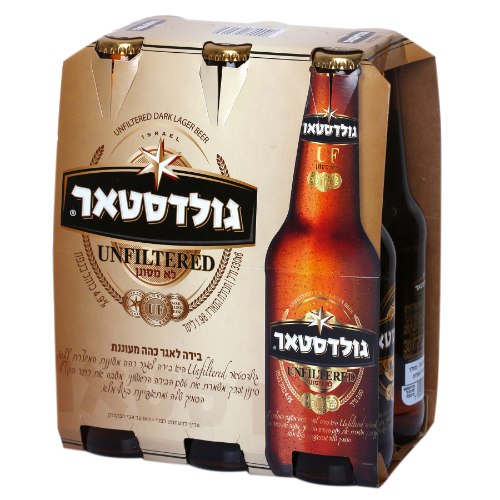בירה גולדסטאר לא מסונן, שישיה 6 * 330 מ"ל