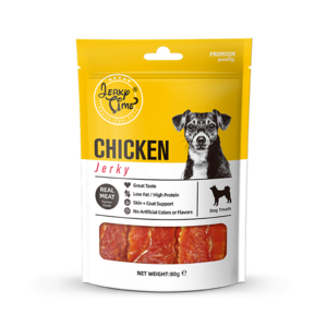 חטיף מומלץ לכלב ג'רקי טיים חזה עוף 80 גרם - JERKY TIME CHICKEN BAR 80G