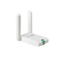 מתאם רשת אלחוטי TP-Link TL-WN822N nMax 300Mbps – מתאם לבן עם שתי אנטנות מתכווננות ופס ירוק Wi-Fi