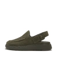ג'ן FF מיול עם רצועה אחורית זית עמוק FITFLOP Gen-FF Mule With Back Strap פיטפלופ