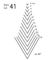 מפסלת ישרה מס 41  v ברוחב 10 ממ