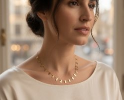 שרשרת בוהו שיק מעוצבת בעבודת יד לאישה - כמי תכשיטי מעצבים www.cami.co.il
