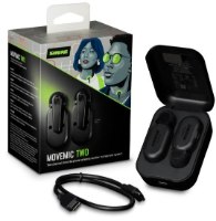 מערכת מיקרופונים אלחוטיים Shure MoveMic Two – קופסה נרתיק טעינה פתוח עם מיקרופונים