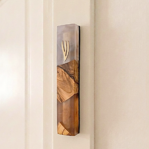 Clear Mezuzah Case (15 cm)