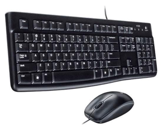 סט מקלדת ועכבר חוטי Logitech Desktop MK120 - לוגיטק עברית אנגלית - יבואן רשמי