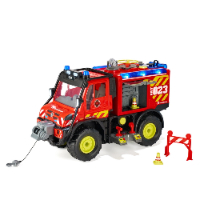 רכב כיבוי אש ענק אור קולי 50 ס"מ - Dickie Toys Unimog