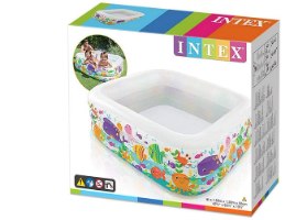 בריכה מרובעת מתנפחת לילדים בעיצוב עולם המים 159X159X550סמ 57471 מבית INTEX
