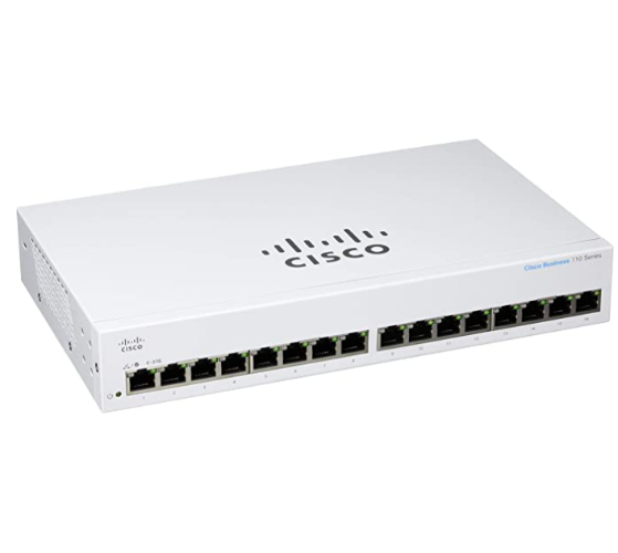 מתג לא מנוהל 16 מבואות Cisco Business CBS110-16T-D Unmanaged Switch