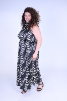 שמלת קולר מודפס