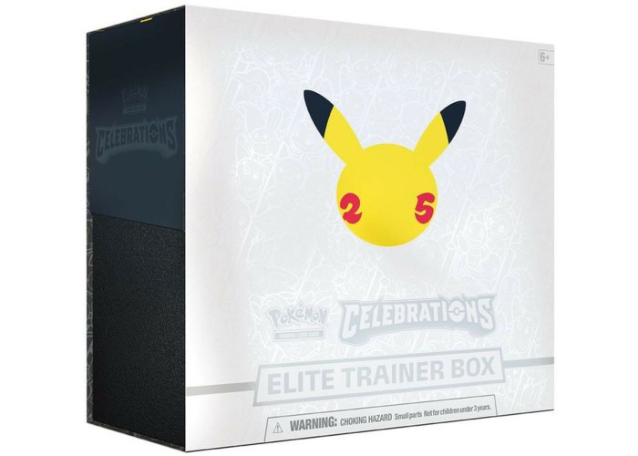 קלפי פוקימון חגיגת 25 שנה מארז טריינר Pokémon TCG: Celebrations Collections Elite Trainer Box
