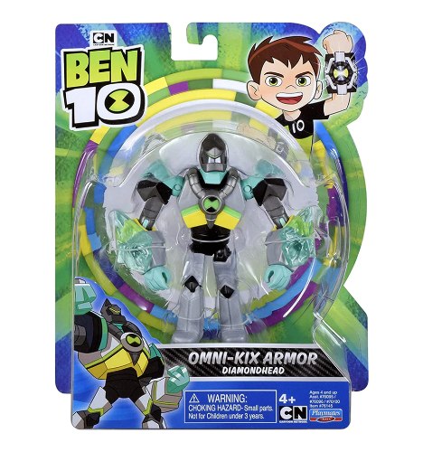 דמות בן 10 אומני-קיקס ארמור דיימונדהד - Ben 10 Omni-Kix Armor Diamondhead
