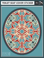 עיצוב איזור האסלה – מדבקה (39 ₪) שטיחון (88 ₪) סט (119 ₪) אליזבת TIVA DESIGN
