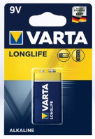 עשר סוללות אלקליין Varta 9V ורטה Alkaline