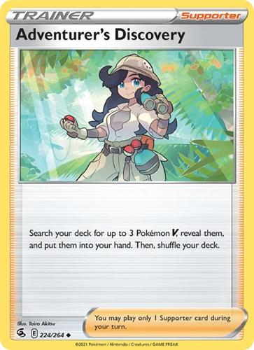 קלף בודד single פוקימון - adventurer's discovery - Fusion Strike - 224/264