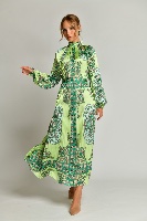 שמלה פליסה עדן ירוק