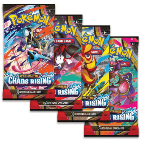 Pokemon TCG:Mega Evolution Chaos Rising 04 Booster Pack קלפי פוקימון מקוריים חבילת בוסטר