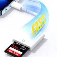 מתאם קורא כרטיסי  OTG Type-C Card Reader USB Flash Drive SD for iPHONE/Android