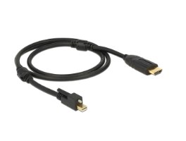 כבל מסך אקטיבי Delock Active Mini DisplayPort 1.2 to HDMI Cable with screw 4K 30 Hz 3 m