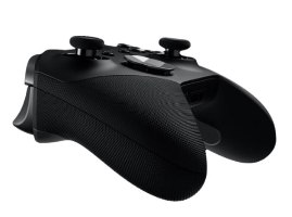 בקר משחק אלחוטי שחור Microsoft Xbox Elite Wireless Controller Series 2 – מבט מאחור-למטה המדגיש את