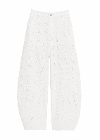 The Eyelet Mid-Rise Pants