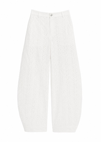 The Eyelet Mid-Rise Pants