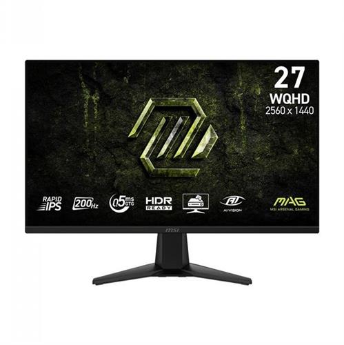 מסך גיימינג MSI MAG 275QF E20 27" QHD 200Hz Rapid IPS