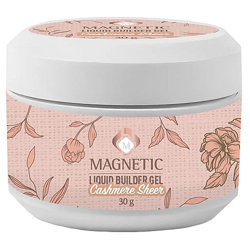 ג'ל בניה נוזלי ניוד 30 מ"ל מגנטיק  Magnetic Liquid Builder Gel Cashmere sheer