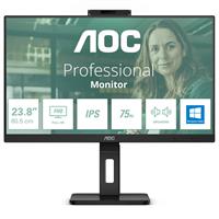 AOC 23.8" FHD 100Hz 4ms w/Webcam USB-C PD90W IPS Monitor