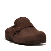 Fit-Flop Shuv Buckle-Strap Chocolate Brown שוב רצועה חום פיט פלופ נעלי נשים