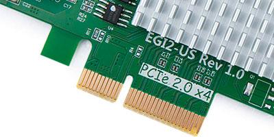 10Gtek 1Gbit 2-ports (Intel I350AM2) PCI-Ex4 Network Card