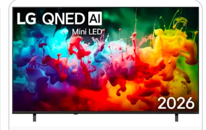 טלוויזיה חכמה LG 75" 75QNED72B6T QNED Smart TV 4K