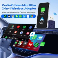 Mini Ultra מתאם לרכב CarPlay ו‑Android Auto אלחוטי Carlinkit