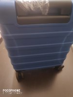 תצוגה! נא לראות את התמונה 2 ו 3 (7) טרולי קשיח עליה למטוס CABIN MAX ANODE 30L AEGEAN BLUE 45x36x20