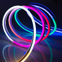 פס לדים אחיד מגומי - 3 מטר - RGB-IC LED Neon Rope Light