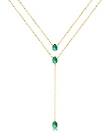 Dream Necklace Gold Green