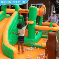 מתנפח מים עם מגלשה חיות W73075 מבית Doctor Dolphin
