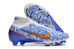 עם גרב - נעלי כדורגל Air Zoom Mercurial Superfly IX Elite כחול לבן