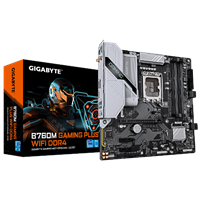 לוח אם GIGABYTE B760M GAMING PLUS WIFI DDR4 mATX LGA 1700 1GbE