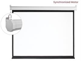 מסך הקרנה ממונע בגודל 150 אינץ’ מבית לומי Lumi ESAC150