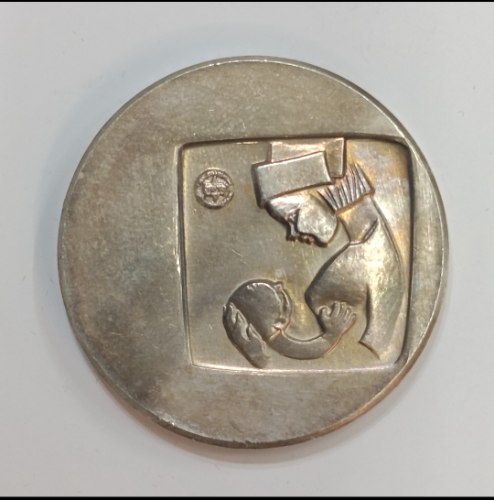 הדסה - שנת 1962, מדליה כסף/935, 35 מ"מ, החברה הממשלתית למדליות ולמטבעות