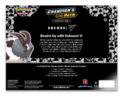 Pokemon TCG: Champion's Path Collection (Dubwool V) קלפי פוקימון מקוריים מארז וי דאבוול