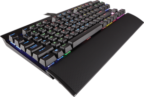 מקלדת גיימינג מכאנית Corsair K65 LUX RGB Cherry MX Red עברית/אנגלית
